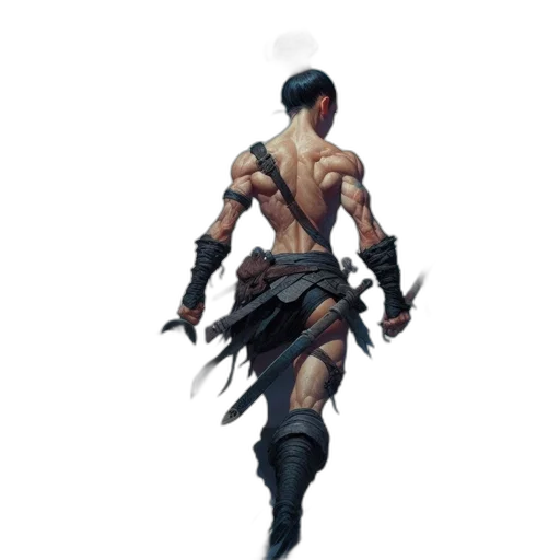 weapon, staff, sword, creature transparent PNG cut-out