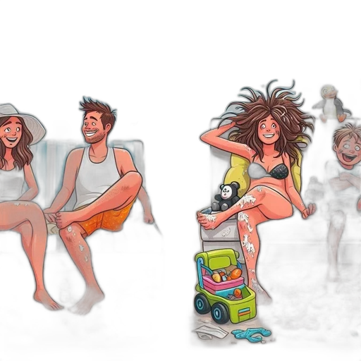 concept art, comic book art, watercolor, 3d render transparent PNG cut-out
