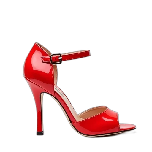 shoes, 3d render, red, white transparent PNG cut-out
