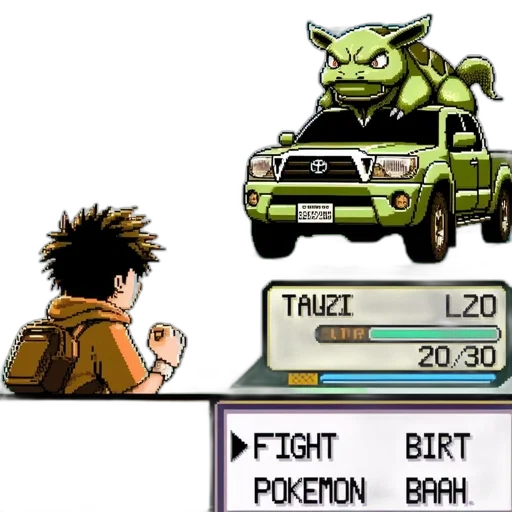 car, pixel art, concept art, city street transparent PNG cut-out
