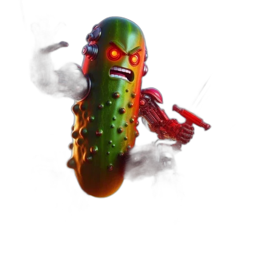 weapon, creature, food, robot transparent PNG cut-out