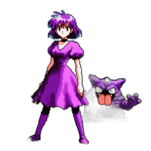 dress, staff, creature, flower transparent PNG cut-out
