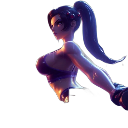concept art, 3d render, fantasy art, anime transparent PNG cut-out
