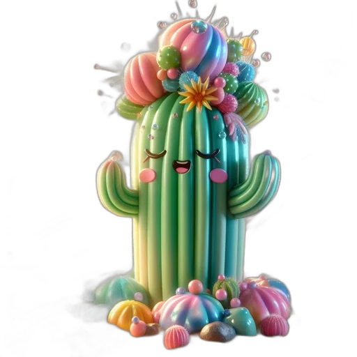 staff, flower, creature, crown transparent PNG cut-out