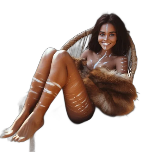 hair, jewelry, shoes, creature transparent PNG cut-out