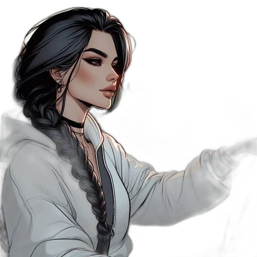dress, staff, fantasy art, concept art transparent PNG cut-out