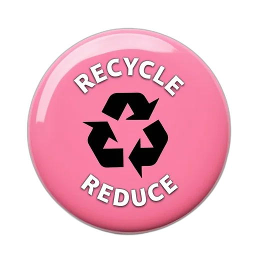 3d render, pink, circular, button transparent PNG cut-out