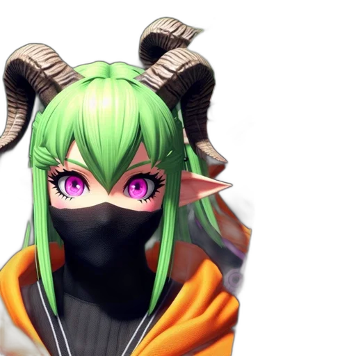 mask, dragon, face, weapon transparent PNG cut-out