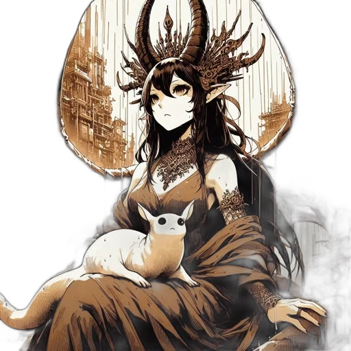 mask, dragon, crown, dress transparent PNG cut-out