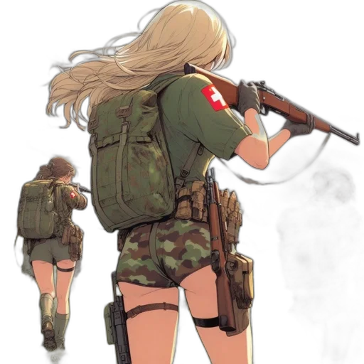 weapon, jacket, concept art, anime transparent PNG cut-out