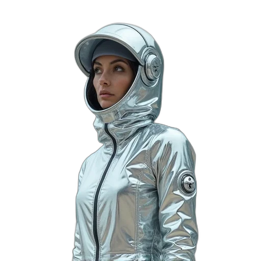 jacket, robot, face, dress transparent PNG cut-out