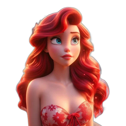 dress, crown, 3d render, concept art transparent PNG cut-out