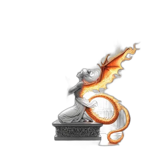 dragon, staff, sword, weapon transparent PNG cut-out