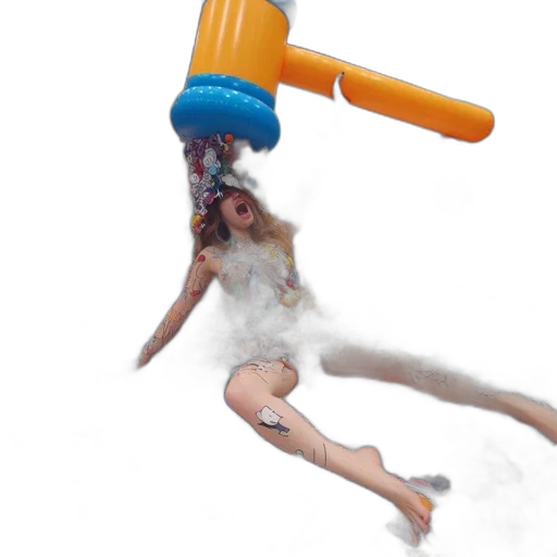 weapon, umbrella, staff, hair transparent PNG cut-out