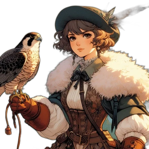 staff, weapon, hat, animal transparent PNG cut-out