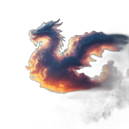 dragon, creature, fantasy art, concept art transparent PNG cut-out
