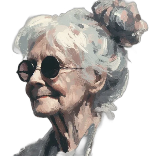 face, photorealistic, oil painting, concept art transparent PNG cut-out
