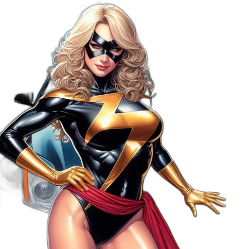 comic book art, concept art, cartoon, female transparent PNG cut-out