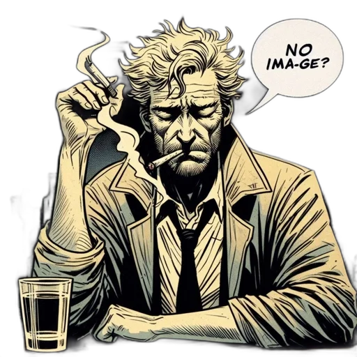face, comic book art, concept art, man transparent PNG cut-out