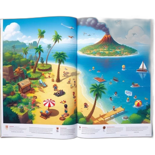 concept art, 3d render, photorealistic, beach transparent PNG cut-out