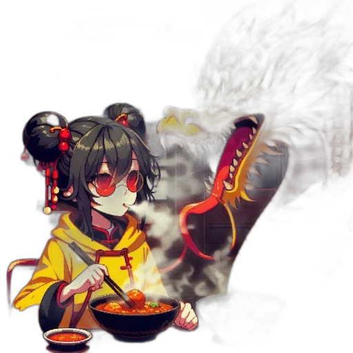 dragon, staff, weapon, fantasy art transparent PNG cut-out