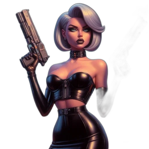 weapon, concept art, comic book art, cyberpunk transparent PNG cut-out