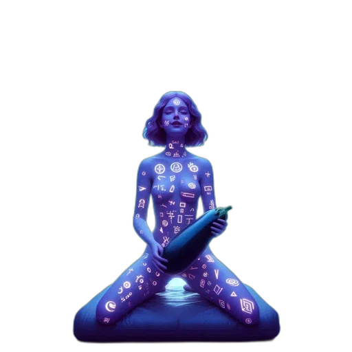 dress, robot, concept art, pixel art transparent PNG cut-out