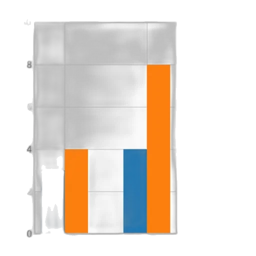 3d render, monochrome, blue, bar transparent PNG cut-out