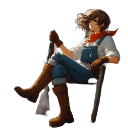 staff, furniture, jacket, weapon transparent PNG cut-out