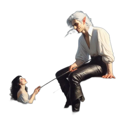 staff, umbrella, weapon, jacket transparent PNG cut-out