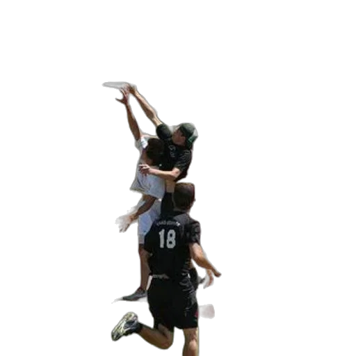3d render, group, people, playing transparent PNG cut-out
