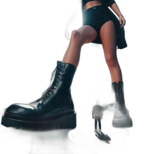 shoes, weapon, concept art, photorealistic transparent PNG cut-out