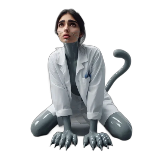 creature, animal, staff, robot transparent PNG cut-out