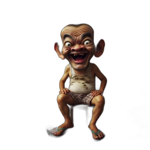 mask, creature, face, staff transparent PNG cut-out