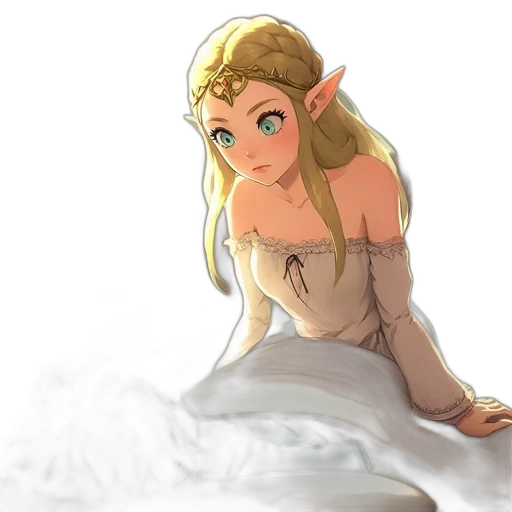 dress, crown, dragon, staff transparent PNG cut-out