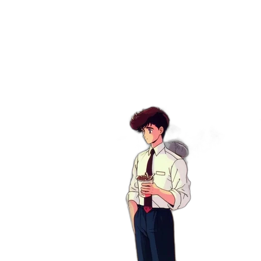 staff, jacket, robot, creature transparent PNG cut-out