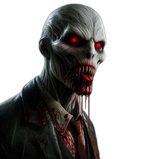 face, creature, concept art, 3d render transparent PNG cut-out