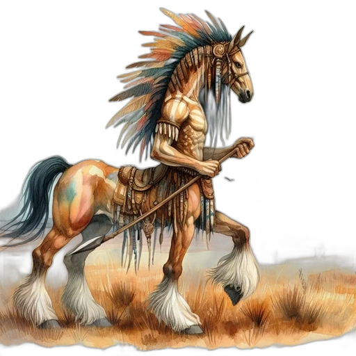 animal, weapon, staff, fantasy art transparent PNG cut-out