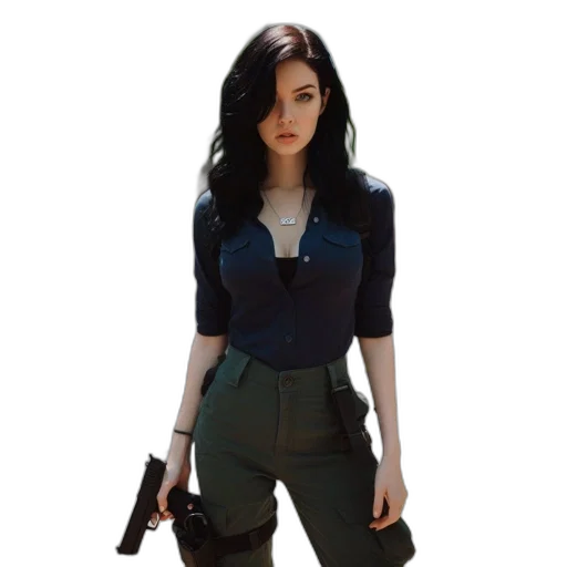 jacket, weapon, staff, concept art transparent PNG cut-out