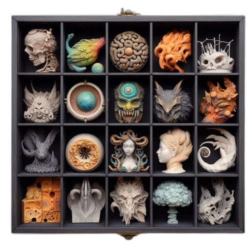 jewelry, mask, dragon, face transparent PNG cut-out