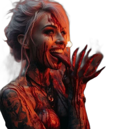 face, concept art, comic book art, fantasy art transparent PNG cut-out