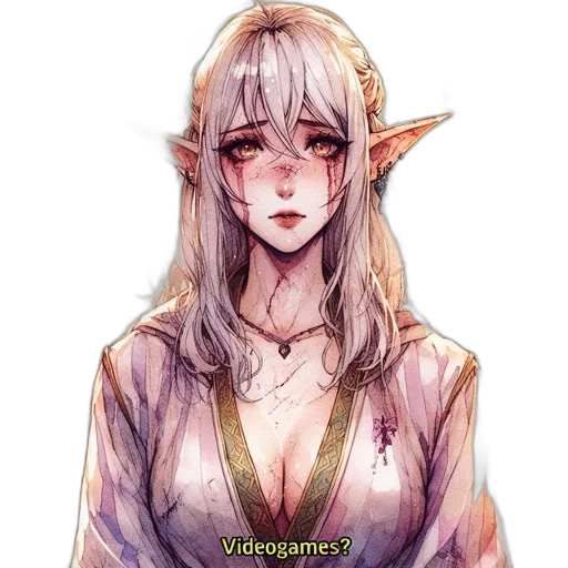 dress, dragon, staff, creature transparent PNG cut-out