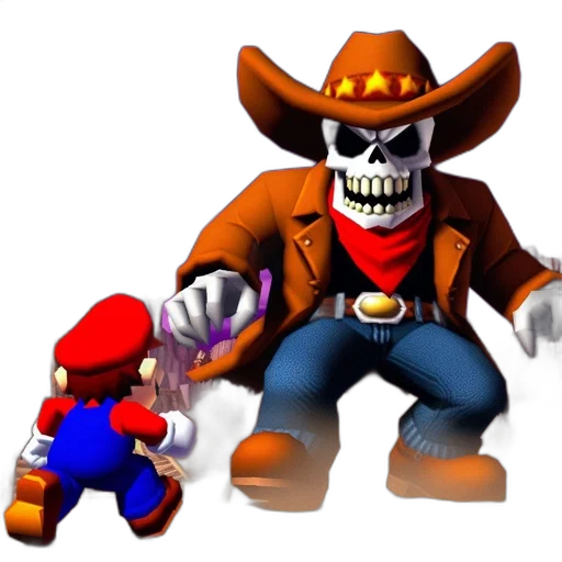 hat, weapon, robot, 3d render transparent PNG cut-out