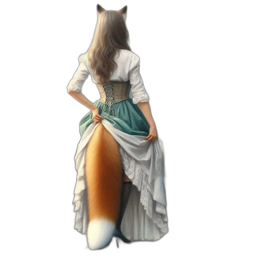 dress, staff, hat, mask transparent PNG cut-out