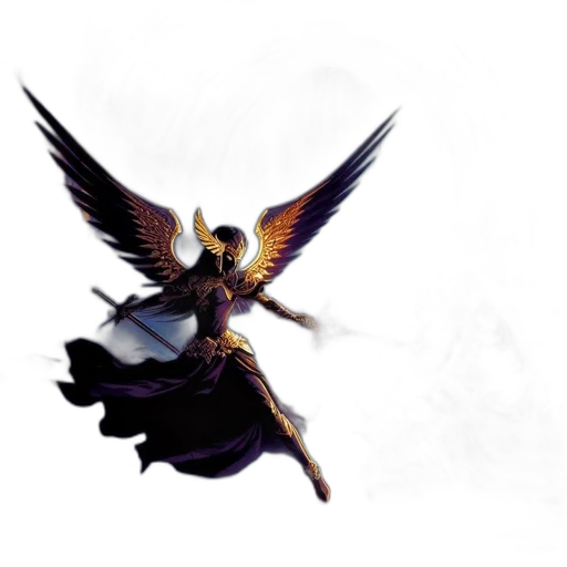 dragon, sword, weapon, staff transparent PNG cut-out