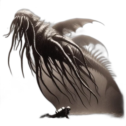 creature, dragon, animal, hair transparent PNG cut-out