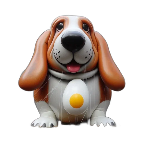 animal, 3d render, photorealistic, inflatable transparent PNG cut-out