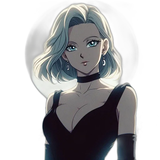 dress, jewelry, face, staff transparent PNG cut-out