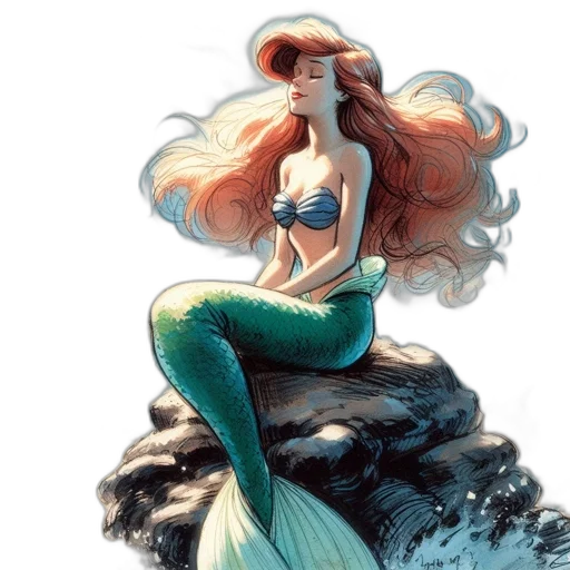 fantasy art, concept art, comic book art, watercolor transparent PNG cut-out