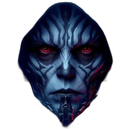 mask, face, creature, staff transparent PNG cut-out